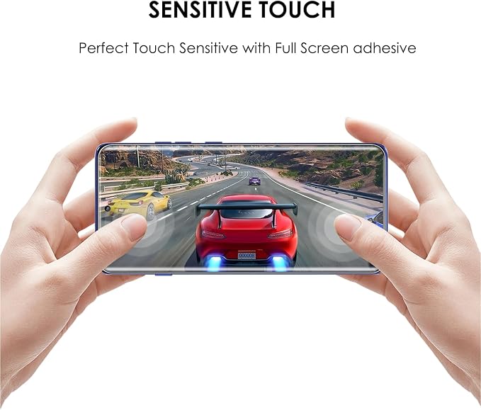 Screen Protector for Motorola Edge 2025 3 Pack Tempered Glass LOCA UV Set Edge to Edge Protection 9H Scratch Resistant Touch Sensitive Fingerprint-ID Support