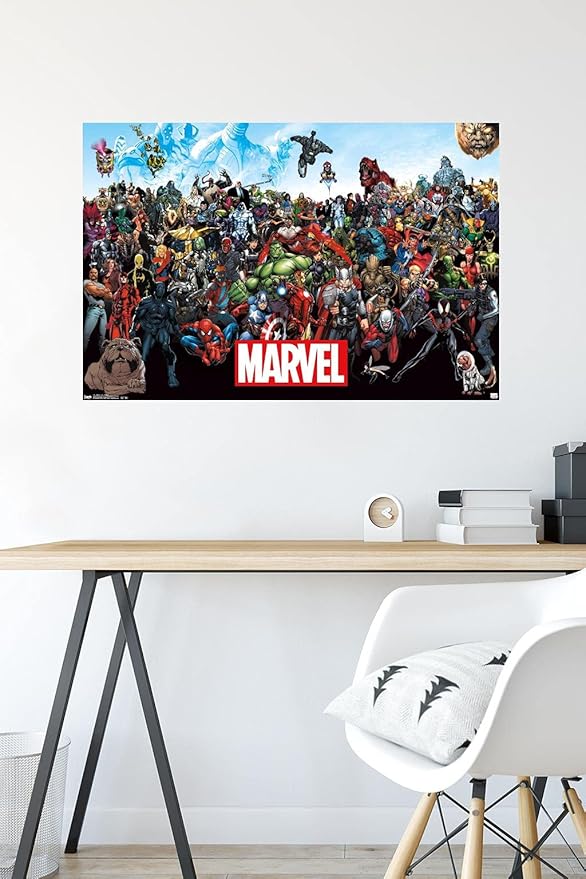 Trends International Marvel-the Lineup 15 Premium Wall Poster, 22.375" x 34"