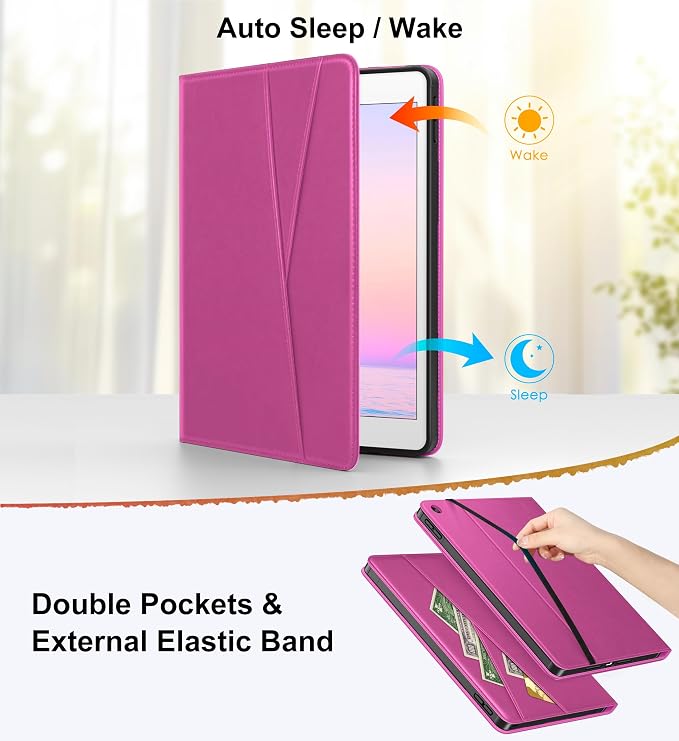 DTTO for iPad 9th/8th/7th Gen Case 10.2 Inch (2021/2020/2019) Brown | 360 Degree Rotating Premium Faux Leather Folio Stand Cover with Pencil Holder Auto Sleep/Wake Multiple Angles Hand Strap