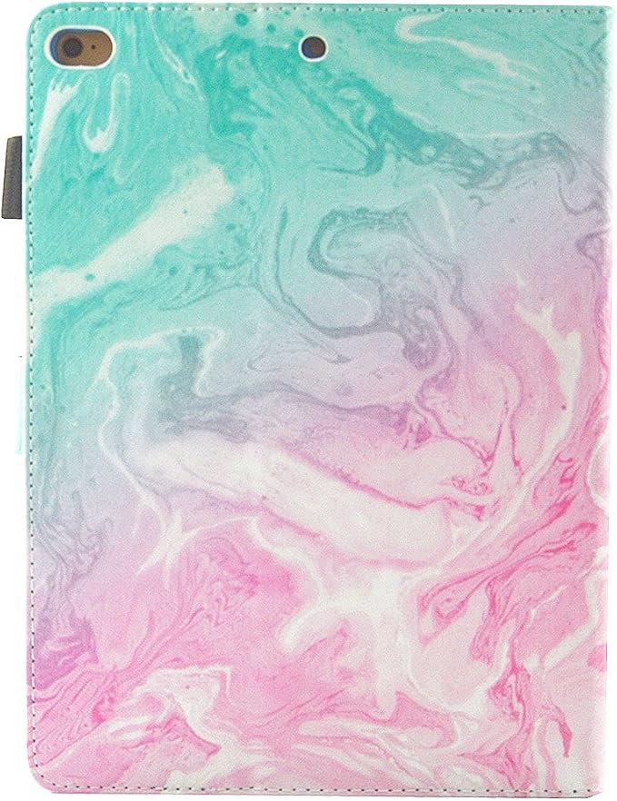 Case for iPad mini 1 2 3 4 Mini 5 Leather Smart Kickstand Case Flip Wallet Protective Case Compatible with iPad mini 1 2 3 4 Mini 5 2019 Pink Gold Marble