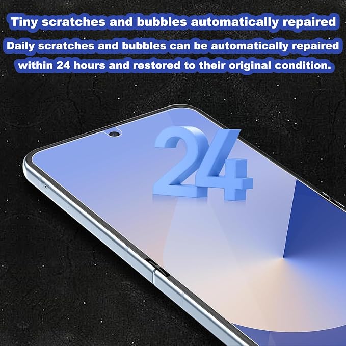[2+2 Pack Screen Protector for Motorola Razr 2024/Razr 2025 - Hydrogel Film Front and rear screens combination ，High Sensitivity Not Glass HD