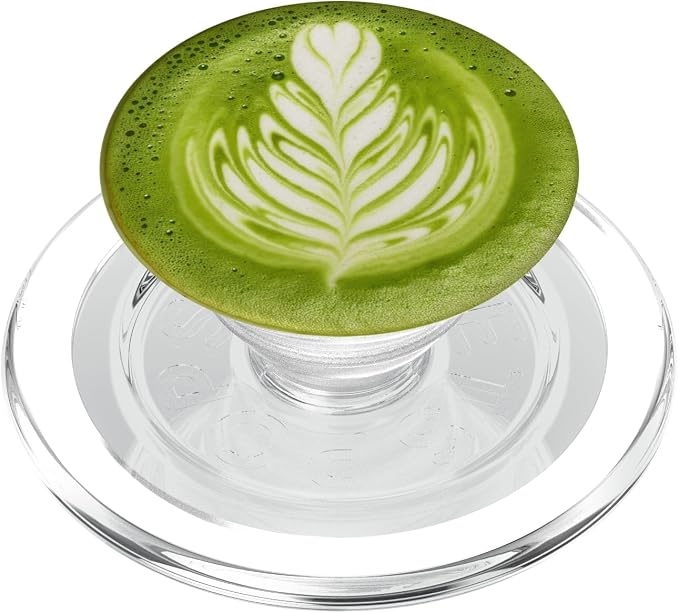 Matcha Tea Latte Art Caffeine Lovers Coffee PopSockets PopGrip for MagSafe