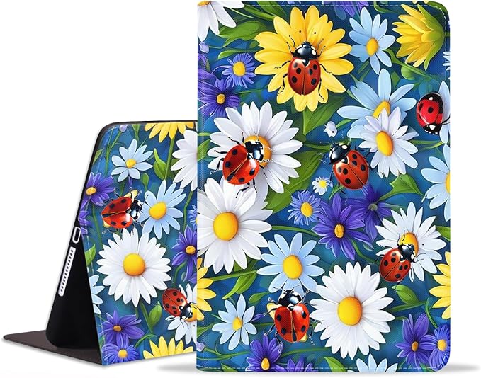 Case for Samsung Galaxy Tab A9 Plus 11 Inch 2023 Model (SM-X210/X216/X218) Premium PU Leather Stand Folio Cover with Auto Sleep/Wake Abstract Colorful Dog