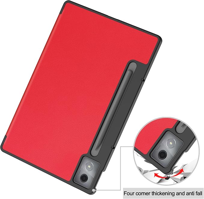 Gylint PU Leather Case for Lenovo Idea Tab Pro/Xiaoxin Pad Pro 12.7 Inch 2025 Ultra Thin Folding Folio Stand Protective Cover Black