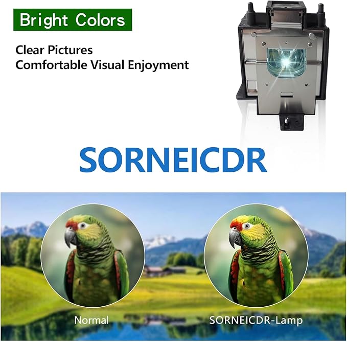 SORNEICDR AN-D400LP/AH-42001 Replacement Projector Lamp Bulb Compatible with Sharp PG-D4010X PG-D45X3D PG-D3750W XG-D540XA PG-D40W3D/EIKI EIP-4200, EIP-D450 Projectors, with Housing
