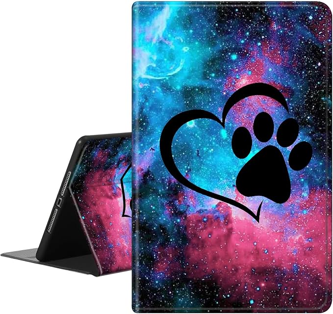 Case for iPad (A16) 11th Generation 11 Inch (2025)iPad 10th Generation 10.9 Inch (2022)PU Leather Slim Standing Smart Coverwith Auto Sleep/WakeBall on Fire
