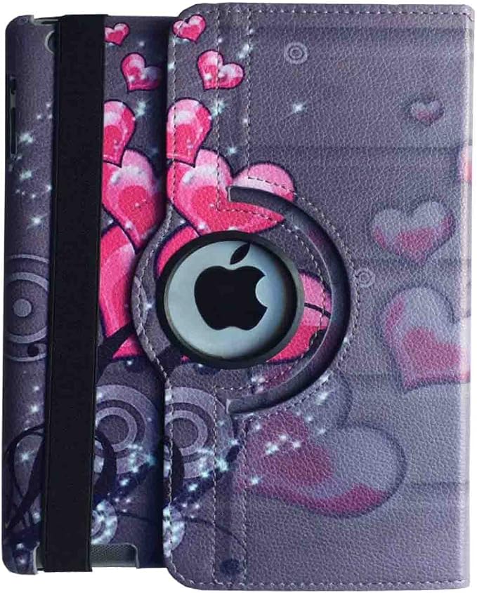 Case for iPad mini 4 Rotating Stand Smart Cover Magnetic Auto Wake Up/Sleep for iPad mini 4 4th A1538 A1550 MK6K2LL/A MK6L2LL/A MK872LL/A MK882LL/A MK9P2LL/A MK9Q2LL/A (Black)