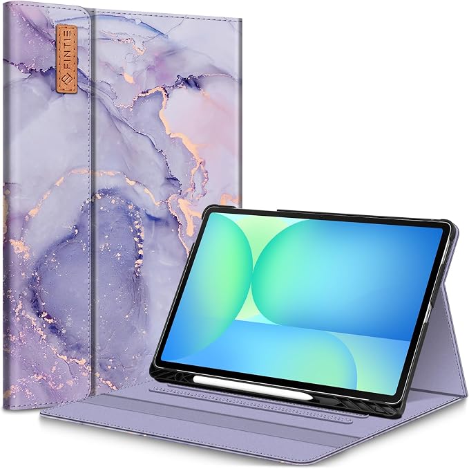 Fintie Portfolio Case for Samsung Galaxy Tab S10 FE Plus 13.1'' 2025 Black | Model (SM-X620/X626) Multiple Angles Business Cover with Pocket Built-in S Pen Holder