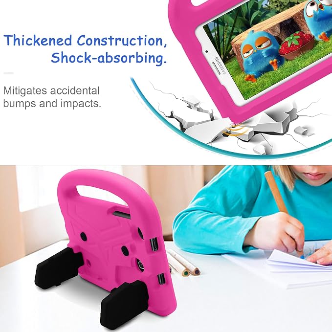 Kids Case for Samsung Galaxy Tab A 8.0 (2019) SM-T290/SM-T295 Techcircle Kid Child Safe Shock Proof EVA Rugged Protective Handle Stand Case for Galaxy Tab A 8.0 SM-T290/SM-T295 Tablet Black