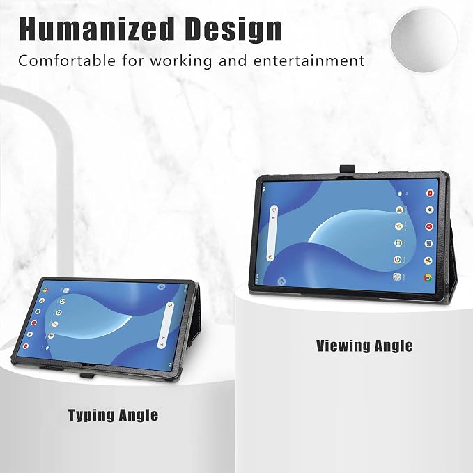 LiuShan Compatible with Onn 10.4 Tablet Pro Case 2023PU Leather Slim Folding Stand Cover for Onn 10.4 inch Tablet Pro Tablet (2023 Model No.100110603)Black