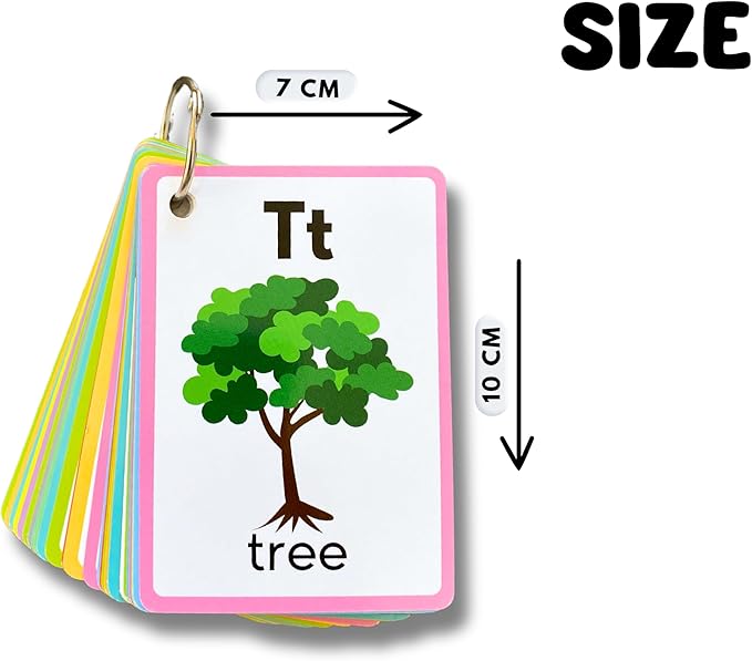 English Alphabets Flash Cards (Animated Images)