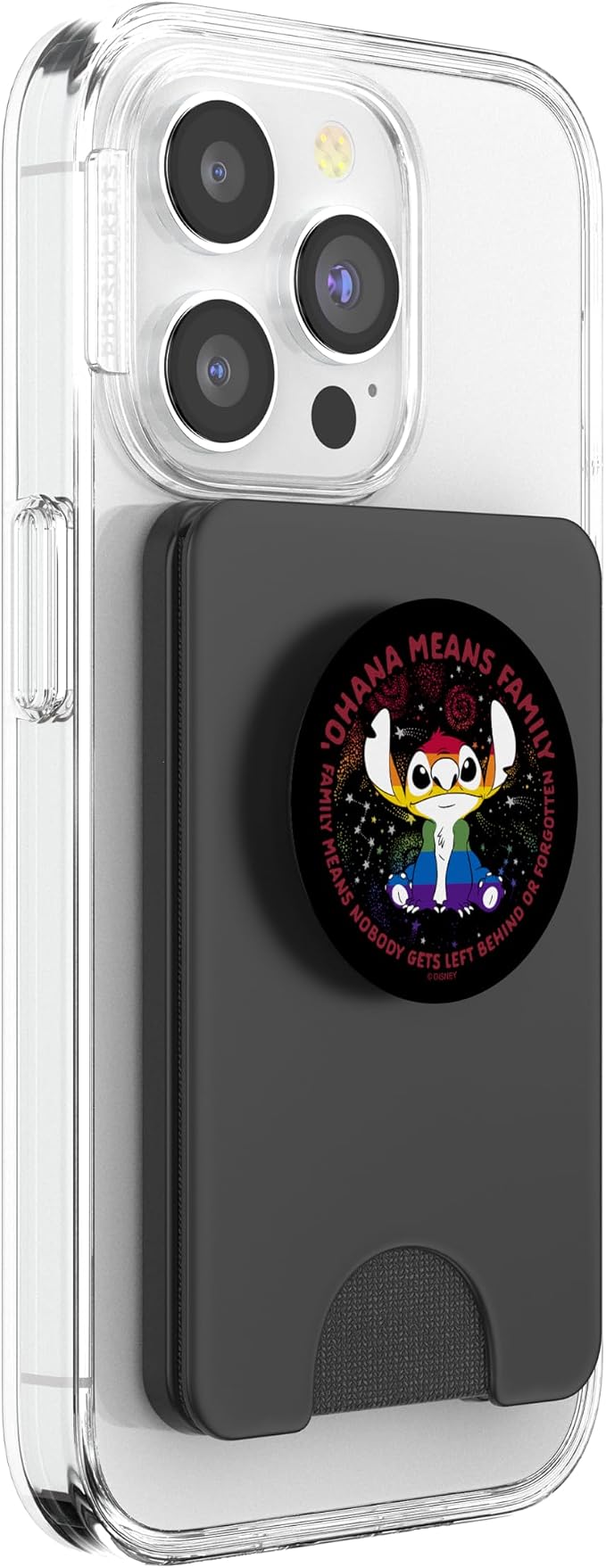 Disney Lilo &amp Stitch Ohana Means Family Rainbow Stitch PopSockets Adhesive PopGrip