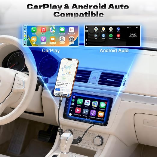USB A to USB C Cable【2-Pack 4FT】 Coiled Retractable Spring Cord Fast Charging for Apple CarPlay Compatible with iPhone 17 16 15 Samsung Galaxy Google Pixel LG