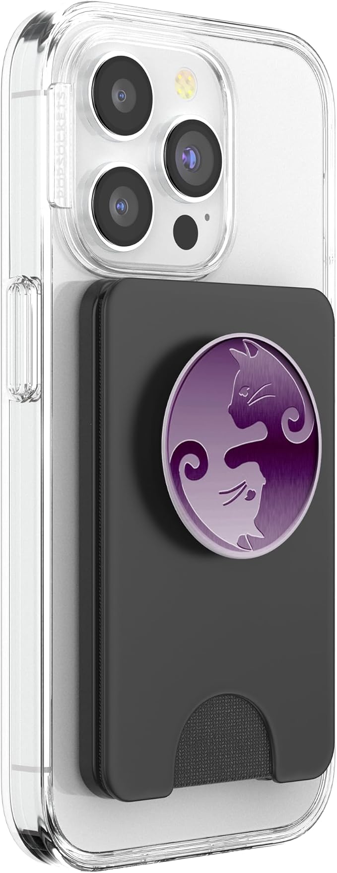Yin Yang Cats Purple PopSockets Adhesive PopGrip