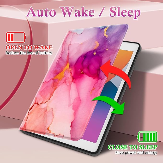 Case for iPad 6th/5th Generation 2018/2017 for iPad Air 2 2014 / Air 1 2013 9.7 inch Multi-Angle Viewing Stand 9.7 Cover Folio Auto Wake/Sleep iPad 6/5 Gen Case (Colorful Tree)