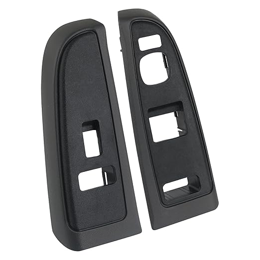 Window Control Switch Bezel Cover for Driver & Passenger Door Panel Compatible with Chevy Silverado, GMC Sierra 1500 2500 HD 3500 Door Switch Panel 2004-2007 89045124