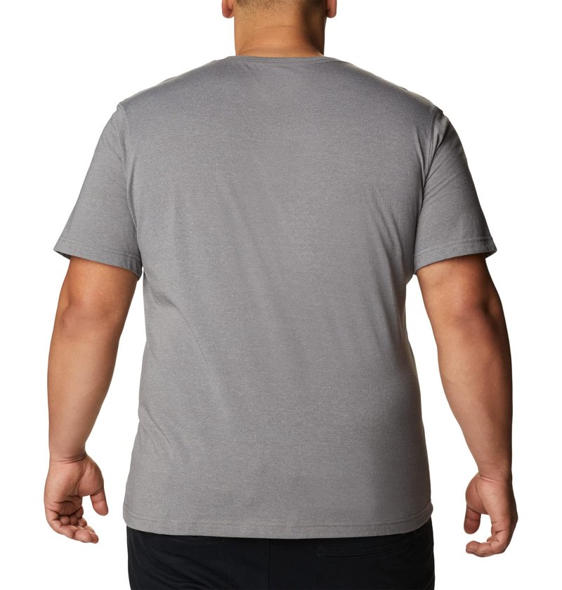 Columbia Mens Thistletown Hills Short Sleeve T-Shirt, City Grey Heather, XX-Large