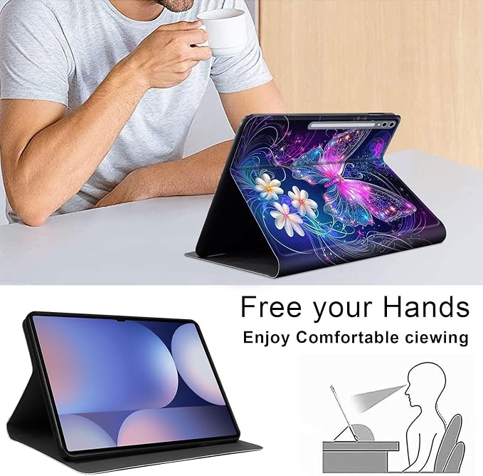 Case for Samsung Galaxy Tab A11 Plus 2026 &amp Galaxy Tab A9+ 11 Slim Smart Stand Cover with Auto Wake/Sleep Shockproof Protective Shell for Work &amp School Astronaut