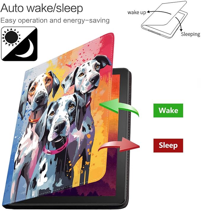 Case for Samsung Galaxy Tab S10 Lite/ S10 FE/ S9 FE 5G 10.9 Inch/ S9 11 Inch - Slim PU Leather Folding Stand Folio Cover with Auto Sleep/Wake - African American Girl