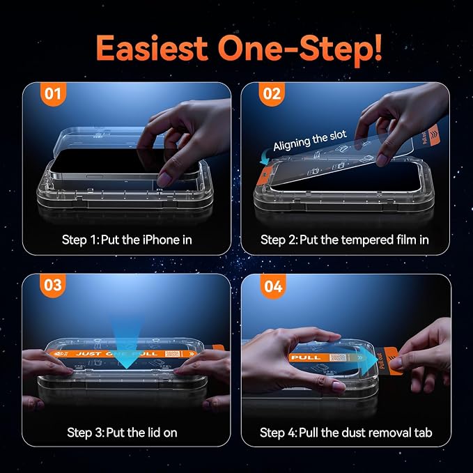 X-it Compatible for iPhone 17 Pro Max Privacy Screen Protector [9H+ Military Grade Shatterproof 100% Anti-Spy Scratch &amp Drop Resistant] Tempered Glass with Full Edge Coverage Case Friendly 4
