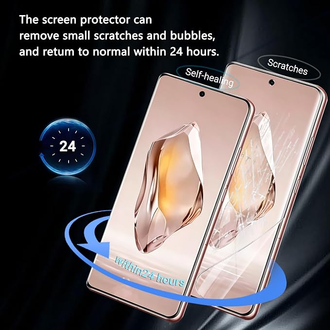 for iPhone 17 Pro Max Back Screen Protector Flexible Film Not Glass with Camera Lens Protector 2+2 Pack Self-Healing Anti Scratch HD Clear Soft TPU Protective Hydrogel Film