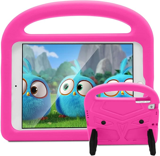 Kids Case for iPad 6th/5th Generation iPad 9.7 inch 2018/2017 and iPad Air 1/Air 2 Case with Handle/Kickstand EVA Foam Shockproof Stand Cover for iPad Air 1st/2nd Gen/iPad Pro 9.7Black Bird