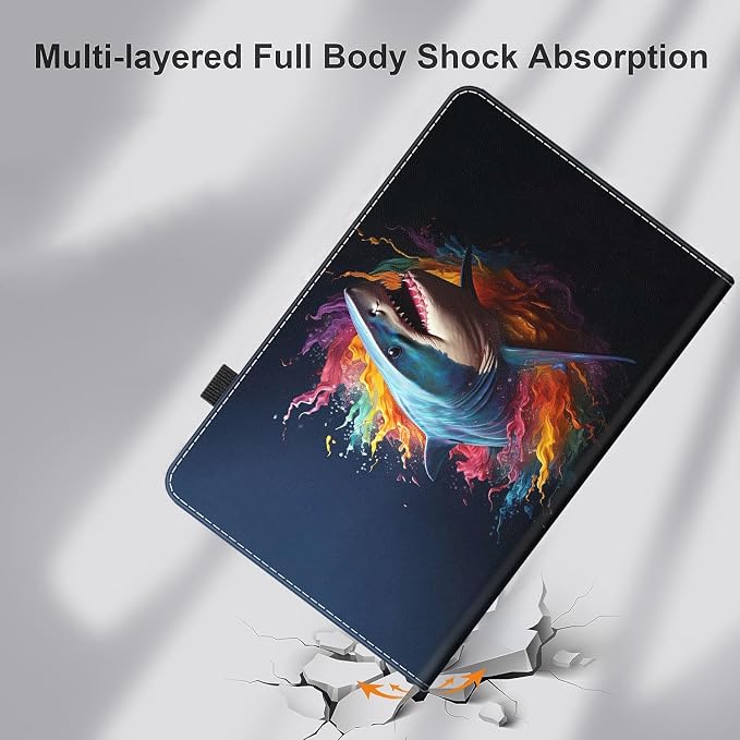Case for Amazon Kindle Fire Max 11 Case (13th Gen 2023 Release) 11，Slim Fit Foldable Standing Cover Case with Auto Sleep/Wake for Fire 11 Max Tablet，Skull and Fire