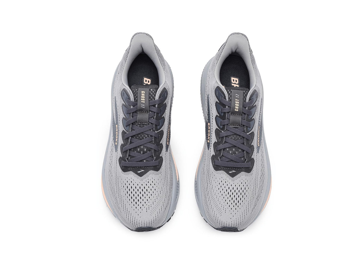 Brooks Women's Ghost 17 Alloy/Blackened Pearl/Peach 9.5 Medium