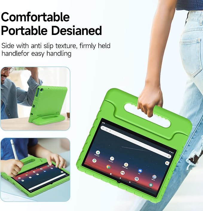 Kids Case for Onn 10.1 2022 Gen3 ShockproofHandle StandBlue | Kid‑friendlyLight Weight Shock Proof Cover CASE for Walmart Onn 10.1 Gen 3 tablet 2022 ReleaseModel:100071485