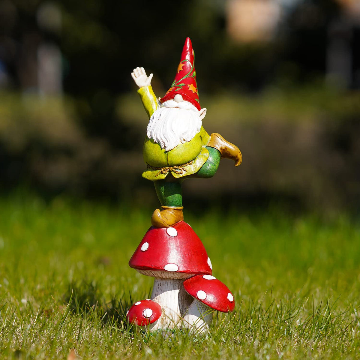 Topadorn Vegetable Garden Gnome Statue Decoration Statuary Funny Gnomes Garden Decorations,Mushroom