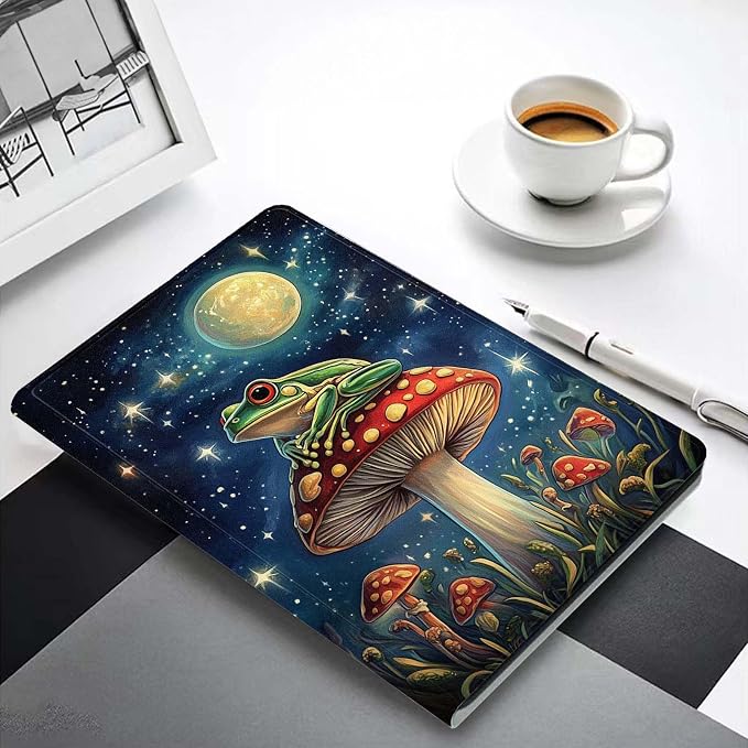 Case for iPad 9th/8th/7th Generation (2021/2020/2019) 10.2-inchSlim PU Leather Cover Adjustable Stand Auto Wake/SleepAurora Over Mountains