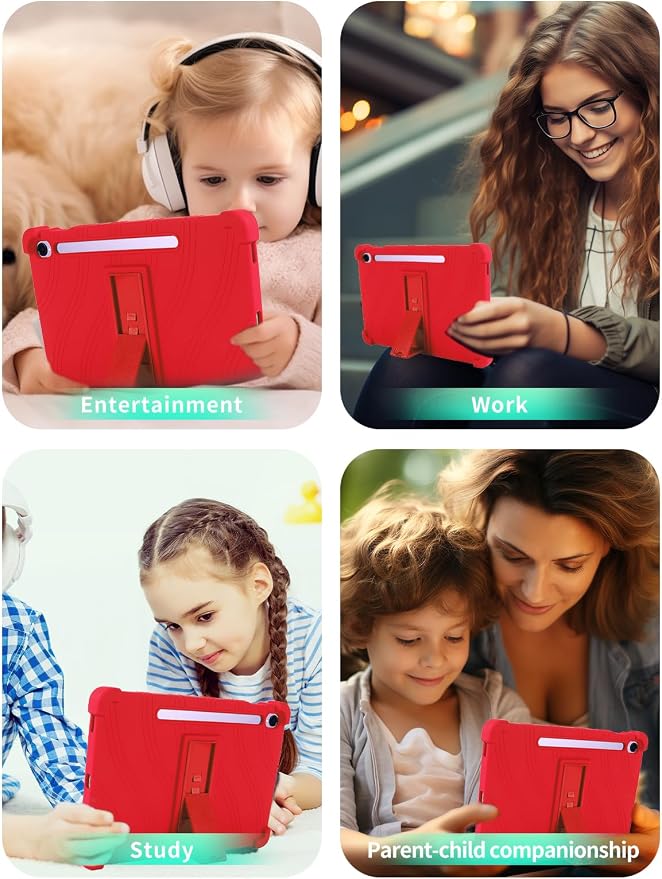 Case for Samsung Galaxy Tab S11 Tablet 11 inchWUNIAK Shock Proof Lightweight Stand Rubber Shell Protective CoverKids Friendly Soft Silicone Adjustable Stand CoverBlue