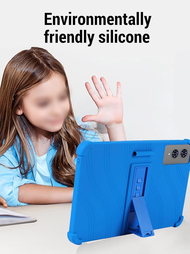 for TECLAST T65 13.4 inch Tablet Protective case Shockproof Lightweight Silicone Protective Cover with Stand Child-Friendly Protection Easy to Clean DesignBlack