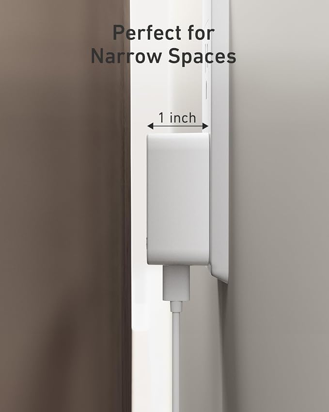 Nekmit 67W Flat USB C Charger Block 3-Port GaN Fast Wall Charger USB C Wall Plug for MacBook Pro/Air iPad iPhone Galaxy and More