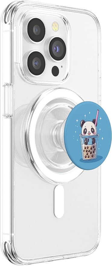 Panda Bear Wildlife Animal Zoo Zookeeper Boba Tea PopSockets PopGrip for MagSafe