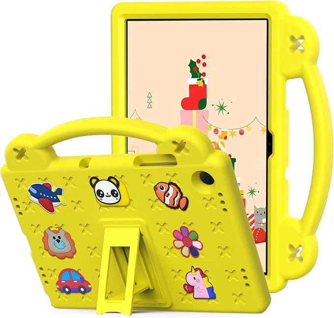 YRH Case for Galaxy Tab A9 Plus/Tab A11 Plus 11'' EVA Shockproof Cover for Samsung A9+ Plus / A11+ Plus Tablet Case with Stand Handle Figures Dark Blue