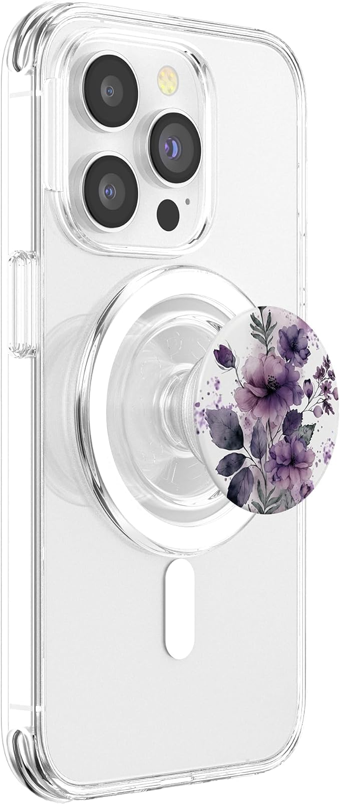 Purple Lavender Blossom Leaves Flower Floral Girly PopSockets Adhesive PopGrip