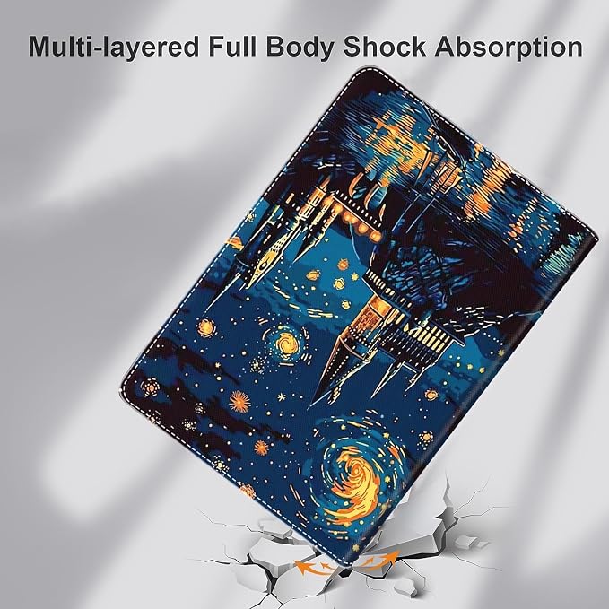 Case for iPad 9th/8th/7th Generation 2021/2020/2019 iPad 10.2 Inch Also Fit iPad Air 3th Gen 2019/iPad Pro 10.5 inch，Standing Cover with Auto Sleep/WakeCute Black Cat