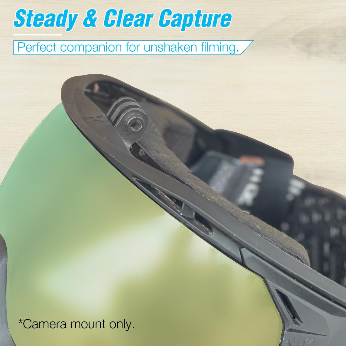 Hixeto Goggle Camera Mount - Durable Paintball Mask Mount for Dynamic Filming