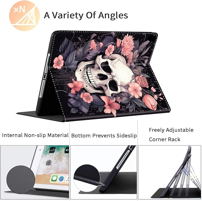 Case for iPad Pro 11 Inch 2022/2021/2020 (4th/3rd/2nd Gen) for iPad Air 5th / 4th Generation 10.9 Inch (2022/2020) Durable Shockproof Protective Cover，Black Woman Queen Afro Design