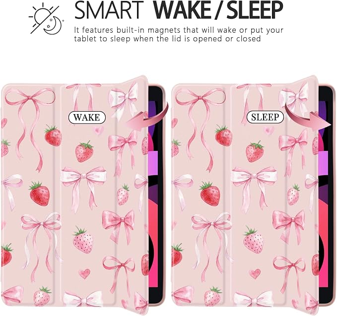 Joyland Brown Leopard Floral for iPad 6th/5th Generation 9.7 Inch 2018/2017Air 2/Air 1 CaseBuilt-in Pencil Holder with Shockproof Cover Transparent Back Shell Auto Wake/SleepBlack
