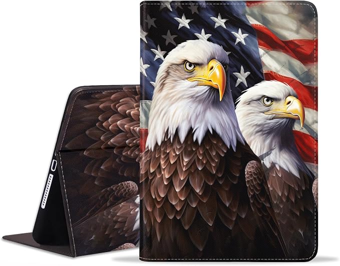 Case for iPad 6th/5th Generation (2018 2017 Model 9.7 Inch) iPad Air 2/Air 1 (9.7 Inch) Slim PU Leather Stand Folio Cover with Auto Wake Sleep African Woman Wolf