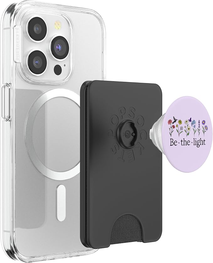 Be the Light Purple Christian Faith Bible Verse Matthew 5:14 PopSockets PopGrip for MagSafe