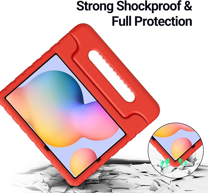 Kids Case for Samsung Galaxy Tab S6 Lite Shockproof Handle Stand Blue | Lightweight Kids Friendly EVACompatible with Samsung Galaxy Tab S6 Lite 10.4 Inch 2024/2022/2020 Release S Pen Holder