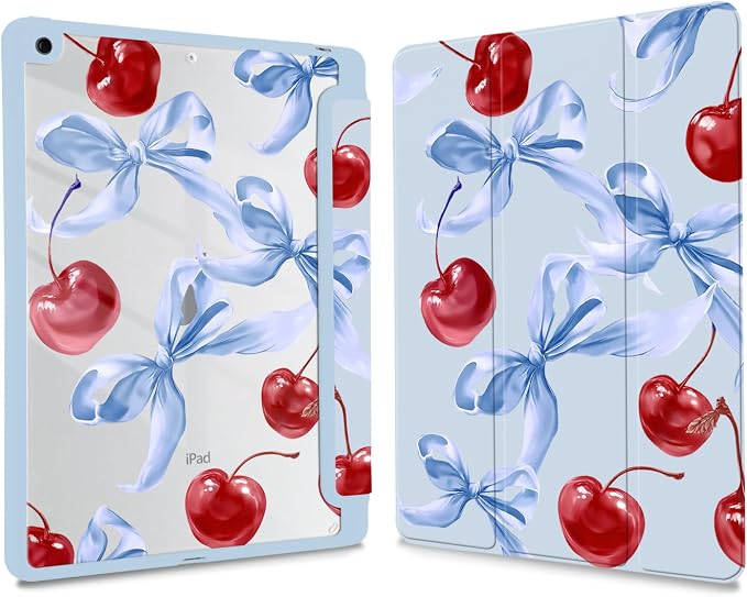 Joyland Leopard Print for iPad 10th Generation Case 10.9 inch 2022/iPad (A16) 11th Gen 11 2025Built-in Pencil Holder with Shockproof Cover Clear Transparent Back Shell Auto Wake/SleepBlack
