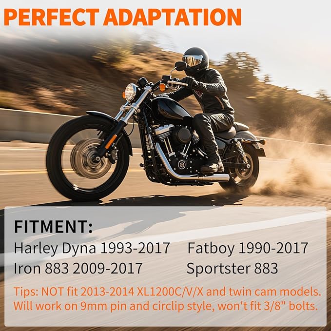 Nilight Motorcycle Foot Pegs Dirt Bike Footpegs Fit for Harley Dyna 1993-2017 Fatboy 1990-2017 Iron 883 2009-2017 Sportster 883 360° Rotating CNC Foot Pegs Heavy Duty Aluminum Alloy Peg Pedal, Blue