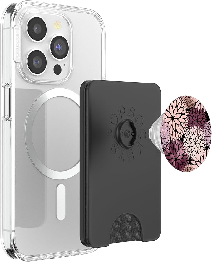 Dahlia Flower Floral Nature Garden Pink Purple Maroon Design PopSockets Swappable PopGrip