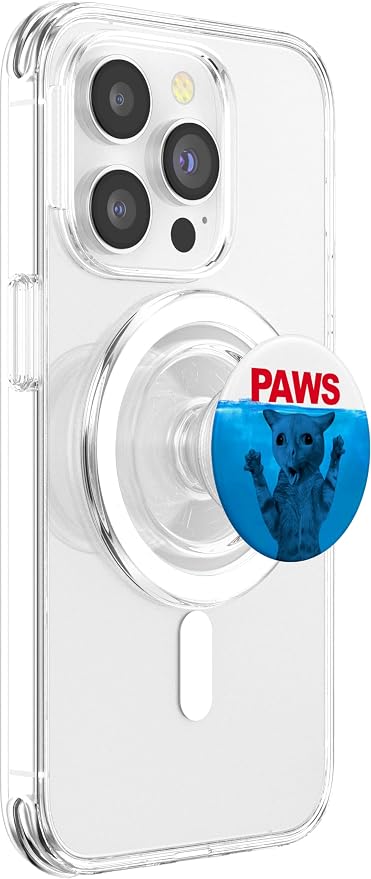 Paws Cat Meme Humor Funny Kitty Lover Funny Cats Dads Mom PopSockets Adhesive PopGrip