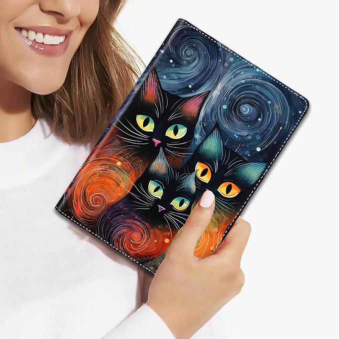 Case for iPad (A16) 11th Generation 11 Inch 2025 / iPad 10th Generation 10.9 Inch 2022 Ultra-Thin Multi-Angle Protective Cover with Auto Sleep/Wake A Dark Horse