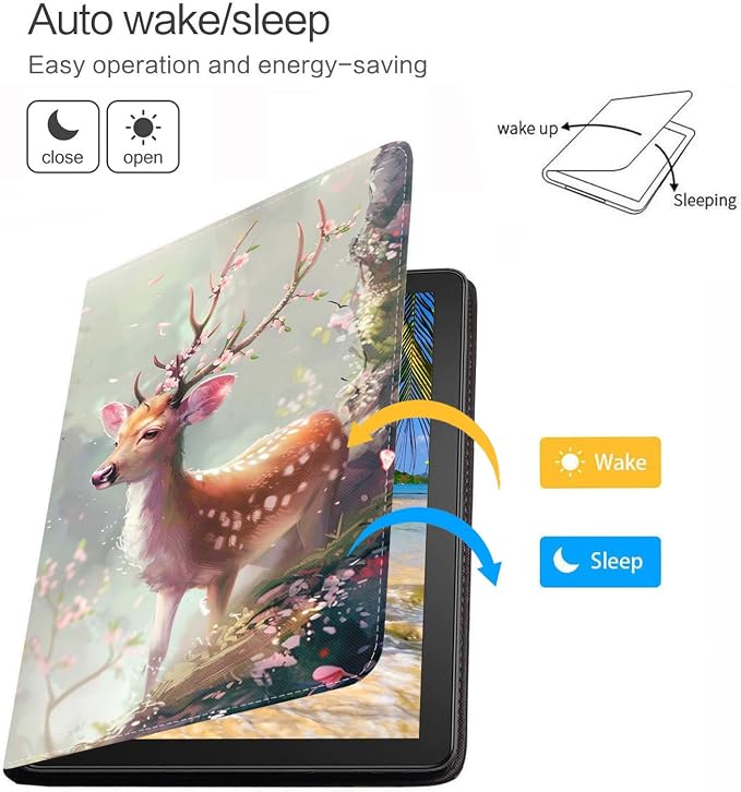 for iPad mini 7 (A17 Pro) 2024 Case/iPad mini 6 2021 Case Adjustable Stand Auto Wake/Sleep Smart Leather Cover for iPad mini 7th/6th Generation 8.3 Inch Sloth